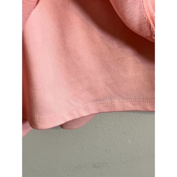 Retro Floral Coquette Feminine Top L Pink Y2K Boho Western Classic Chic Glam 80s - Picture 7 of 10